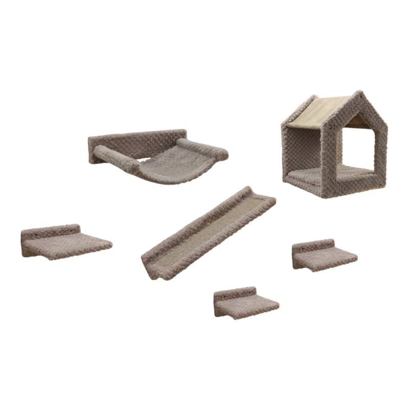 Kerbl Pet Kletterwand Monte Baldo für Katzen - Set aus 6 Teilen von Kerbl Pet