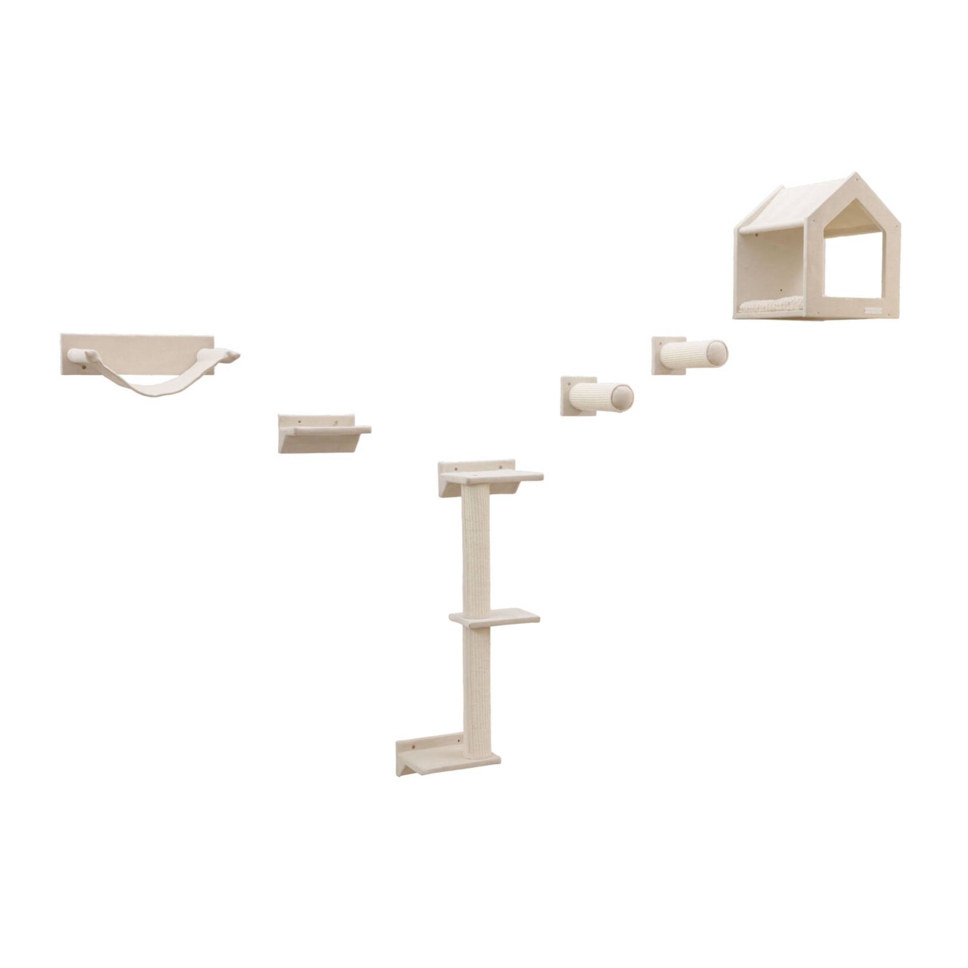 Kerbl Pet Kletterwand Monte Prado für Katzen - 6-teiliges Set Kerbl Pet Kletterwand Monte Prado für Katzen - 6-teiliges Set von Kerbl Pet