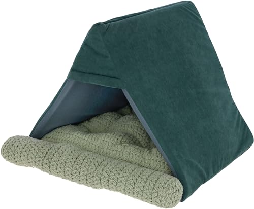 Kerbl Pet Kuschelhöhle Anne, grün, 45x40x34cm, von Kerbl Pet