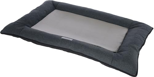 Kerbl Liegekissen Platin Ortho (Farbe grau, L x B x H 100 x 70 x 9 cm, waschbar, mit rutschfester Unterseite, Hundekissen) 80475 von Kerbl Pet