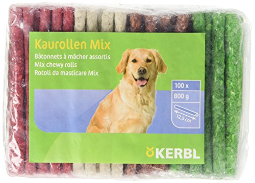 Kerbl Pet Pet Kaurollen Mix 9-10mm/12.5cm 100er Pack, 1er Pack (1 x 1 kg) von Kerbl Pet