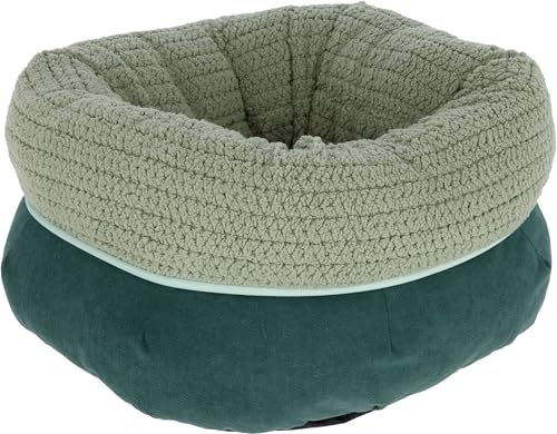 Kuschelbett Anne, grün, Ø40cm, Höhe 23cm von Kerbl Pet