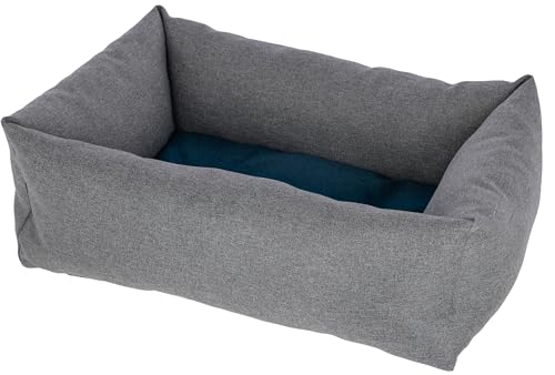 Kuschelbett Ely, grau/Petrol, 70x85 cm von Kerbl Pet