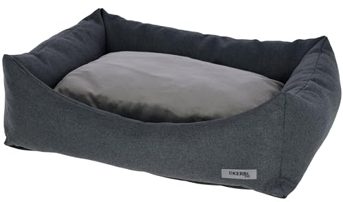 Kerbl Kuschelbett Platin Ortho (Farbe grau, L x B x H 110 x 75 x 27 cm, waschbar, mit rutschfester Unterseite, Hundekissen) 80479 von Kerbl Pet