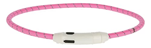 Kerbl Pet Maxi Safe LED-Halsband, Nylon, Länge 65 cm, pink von Kerbl Pet