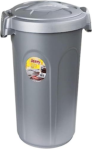 Stefanplast Küchebfalleimer Jerry 23 Liter, silber/grau von Stefanplast