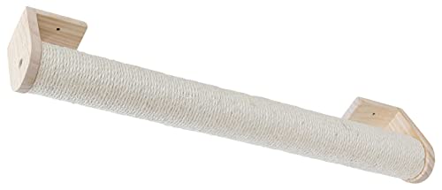 Kerbl Pet Pet Kratzsäule für Katzen, Zur Wandmontage, Für kleine Räume oder als Erweiterung von Kletterwänden, Natursisal, 77x8,5 cm, Beige von Kerbl Pet