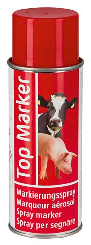 Kerbl 20156 Markierungsspray TopMarker ROT - 12 x 500ml - von Kerbl