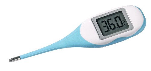 Kerbl 2130 Fieberthermometer, wasserfest, flexible Sonde, großes Display von Kerbl