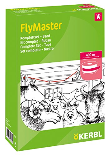 Kerbl cit Stallfliegenfänger Komplettset FlyMaster (Klebeband, Rollenlänge 400 m, 100% Giftfrei, einfache Selbstmontage) 29976 von Kerbl