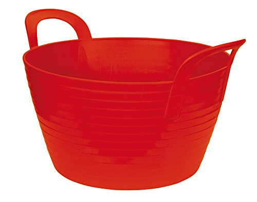 Kerbl Trog FlexBag (Gewicht: 680 g, Inhalt: 28 l. rot, Zwei Griffe, universell einsetzbar, robust) 323535 von Kerbl