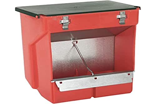 KERBL Futterautomat für Kaninchen (Futterspender mit 2 Fressplätze, 13 x 21 x 26 cm Futterschale, Metall & Kunststoff) 74105 von Kerbl Pet