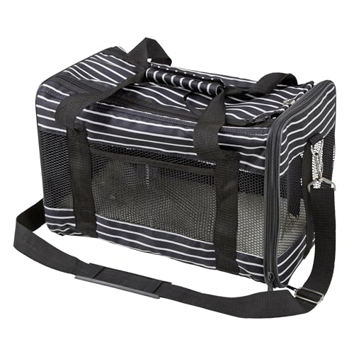 Kerbl Pet 80591 Tragetasche Cuba, 40 x 26 x 28 cm, schwarz/weiß von Kerbl Pet