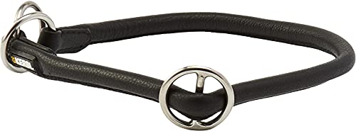 Kerbl Pet 81095 Rundleder-Halsband Roma mit Stopper, 60 cm, 8 mm, schwarz von Kerbl Pet