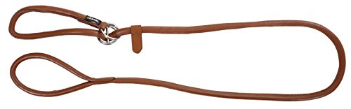 Kerbl Pet 81100 Rundleder-Schlupfleine Roma 170 cm, 8 mm, cognac von Kerbl Pet