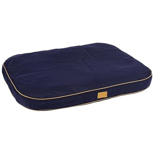 Kerbl Pet 81313 Liegekissen Jerome, 80 x 60 x 6 cm, navy-cognac von Kerbl Pet