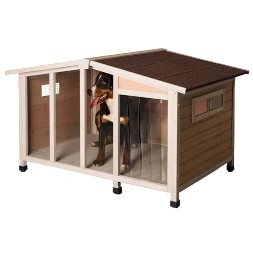 Kerbl Pet 81334 Hundehütte Overview mit Glasfront, 134 x 92 x 82 cm von Kerbl Pet