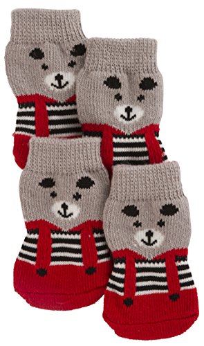 Kerbl Hundesocken Bruno, grau/rot, S von Kerbl Pet