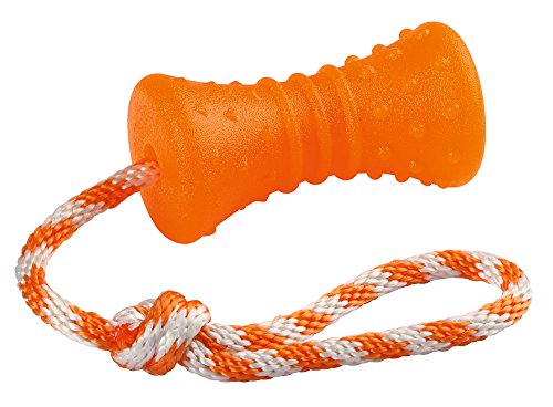 Kerbl Pet 81485 Knochen am Seil 30 cm, ToyFastic, 12.5 x Diameter 7 cm, orange von Kerbl Pet