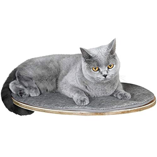 Kerbl Pet 81543 Wandliegebrett Tofana oval, 50 x 35 x 1,5 cm, grau von Kerbl Pet