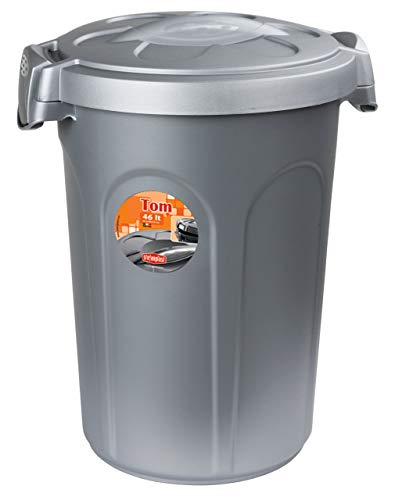 Kerbl 82269 Stefanplast Tom Tonne mit Deckle, Kunststoff, 46 Liter von Stefanplast