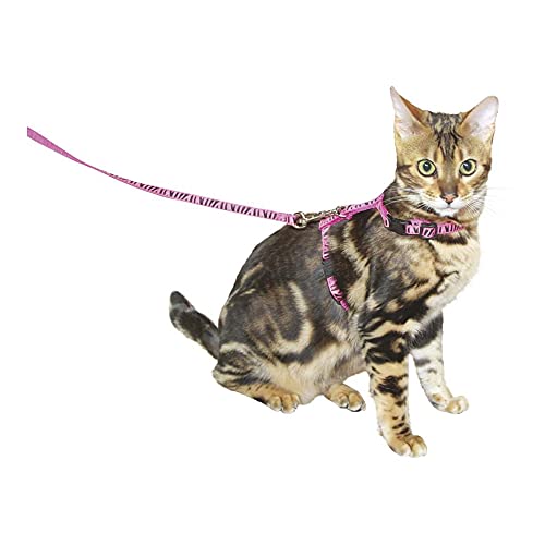 Kerbl Pet 82668 Katzengeschirr mit Leine 120 cm x 10 mm, rosa von Kerbl Pet