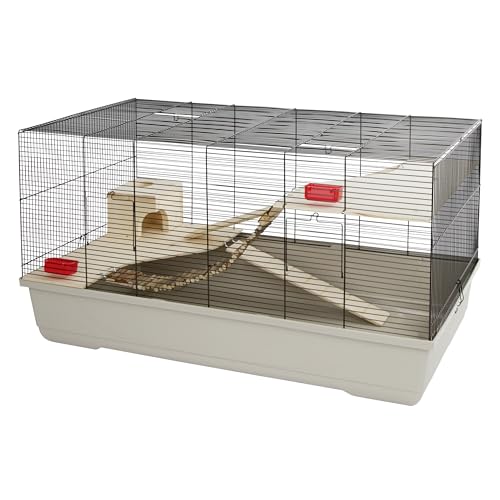 Kerbl 82722 Kleintierkäfig Gabbia Hamster 102, 100 x 53 x 55 cm, beige von Kerbl Pet