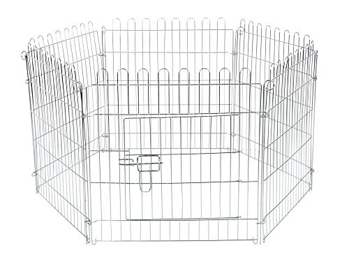 Kerbl Pet Pet Freigehege, verzinkt, 6 Gitter 56,5x56,5 cm, mit Tür von Kerbl Pet