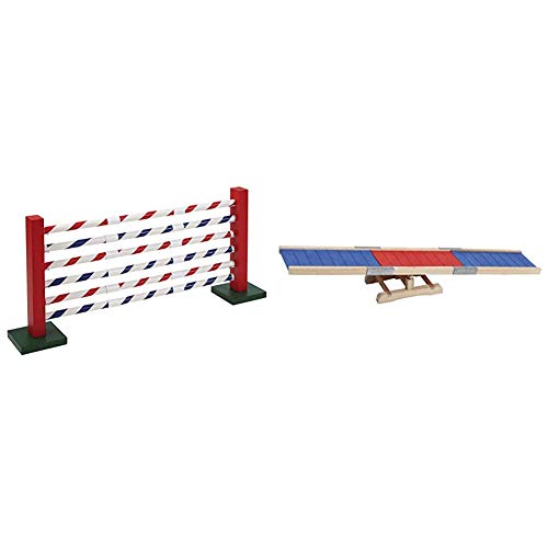 Kerbl 82859 Agility Steilsprung für Nager, 70 x 5 x 35 cm & 82860 Agility Wippe, 60 x 18 x 12 cm von Kerbl