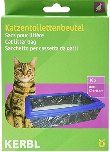 Kerbl 84215 Beutel für Katzentoiletten XL 59 x 46 cm, 10er-Pack von Kerbl