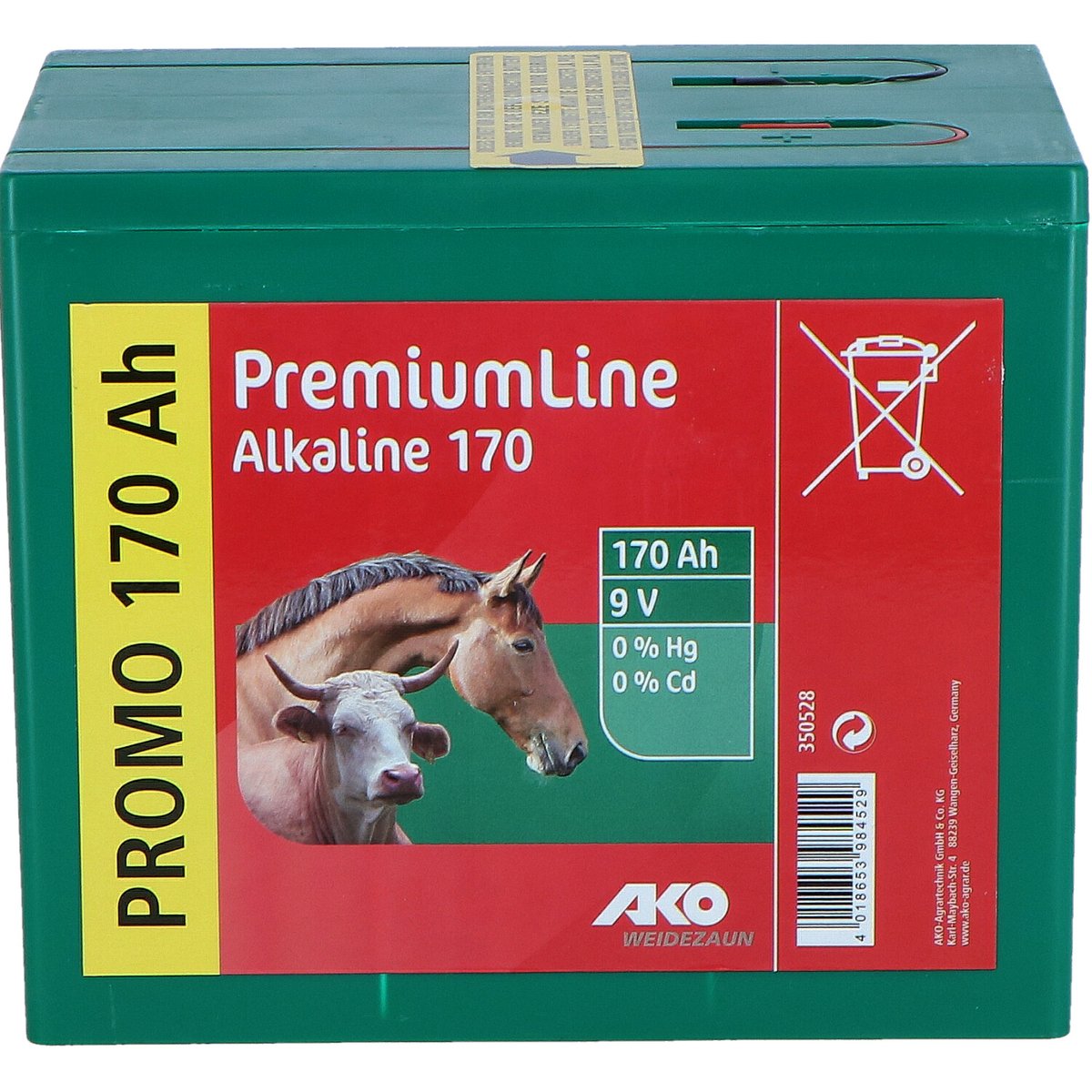 Kerbl Ako Weidezaunbatterie Alkaline 9 Volt 170 Ah Kerbl Ako Weidezaunbatterie Alkaline 9 Volt 170 Ah von Kerbl