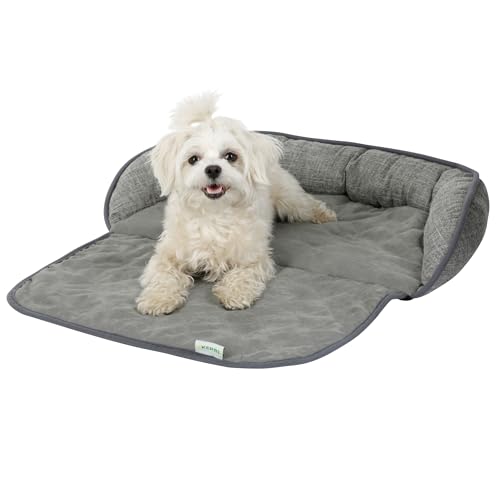 Kerbl Couchkissen Emalia (Farbe Grau, L x B x H 98 x 66 x 12 cm, für Hunde und Katzen, mit erhöhter Umrandung) 80375 von Kerbl Pet