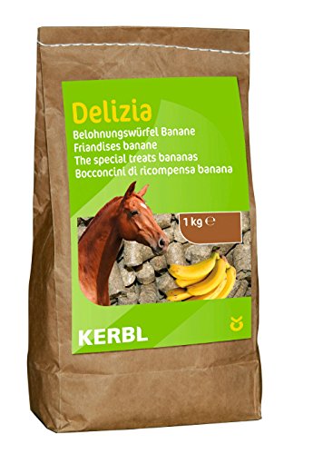 Kerbl Delizia Belohnungswürfel Classic (für Pferde, 3 kg Eimer, Geschmacksrichtung Erdbeere, mit natürlichem Gehalt an Mineralstoffen, Pferdesnack) 325058 von Kerbl