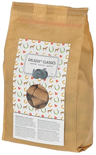 Kerbl Delizia Belohnungswürfel Classic (für Pferde, 1 kg Beutel, Geschmacksrichtung Lakritze, mit natürlichem Gehalt an Mineralstoffen, Pferdesnack) 325017 von Kerbl