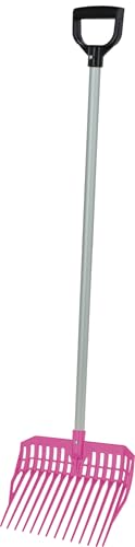 Kerbl Dunggabel EcoFork Mini – Pink (Abmessung 27,2 x 31 cm, Gewicht 0,22 kg, Kunststoffgabel/Aluminiumstiel) 3230574 von Kerbl