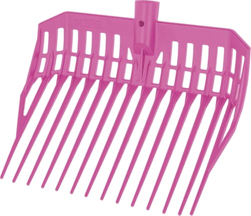 Kerbl Dunggabel EcoFork Mini – ohne Stiel, Pink (Abmessung 27,2 x 31 cm, Gewicht 0,22 kg, Kunststoffgabel) 3230573 von Kerbl