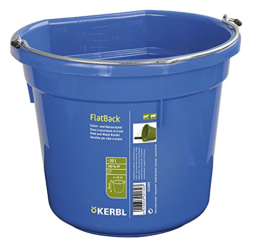 Kerbl FlatBack, blau, ca. 20ltr., Futter-u. Wassereimer von Kerbl