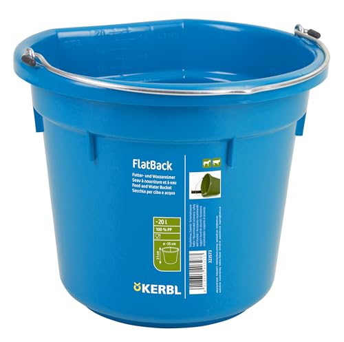 Kerbl Flatback, Royal-Blau, ca. 20ltr Futter-u. Wassereimer von Kerbl