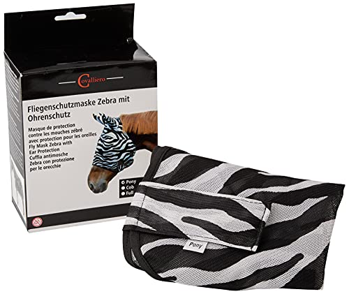 Kerbl Fliegenschutzmaske Zebra incl.Ohrenschutz, Pony von Kerbl