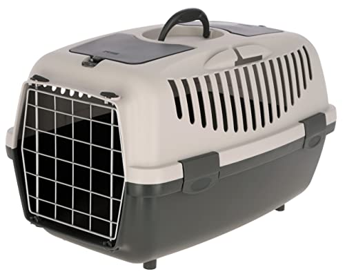 Kerbl Pet Katzen Transportbox Gulliver 3 Metalltür Streichelklappe Teilefach, 1 Stück (1er Pack) von Kerbl