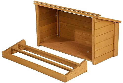 Kerbl Legenest (Maße 85x37x48 cm, Anbau und Sitzstange, Erweiterung für Hühnerstall, aus Holz, passend für Kleintierstall 82807) 82808 von Kerbl Hobbyfarming