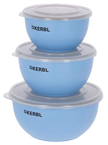 Kerbl Pet Maxi-Pet 80528 Edelstahlnapf Set mit Deckel blau, 550 ml/900 ml/1200 ml von Kerbl Pet