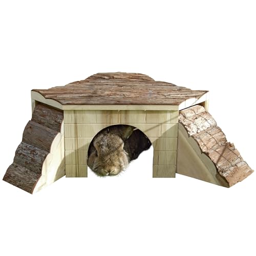 Kerbl Nagerhaus mit Rampen NATURE 34 x 34 x 15 cm, ohne Rampen 25 x 25 x 15 cm von Kerbl Pet