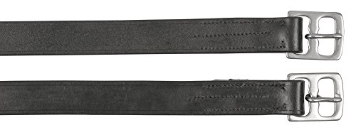 Kerbl Steigbügelriemen Leder, schwarz, Länge 145 cm von Kerbl