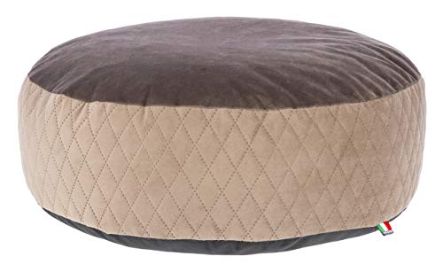 Maxi-Pet 80392 Liegekissen Pouf, durchmesser 60x18 cm, taupe/braun von Kerbl