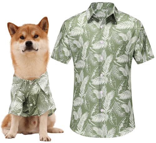 Kercynar Hunde-Shirt, Hawaii-Hunde-Shirt, Hunde-Stil, florale Kleidung, Hawaii-Hemden für kleine Hundebesitzer und Haustier-Shirts sind separat erhältlich von Kercynar