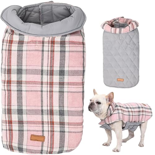 Doppelseitige Hundejacke, Weste Für Kleine Hunde, Wasserdicht, Wendbar, Warmer Haustiermantel, Hunde-Outfit, Bekleidung Für Frühling, Und Winter von Keuyeo