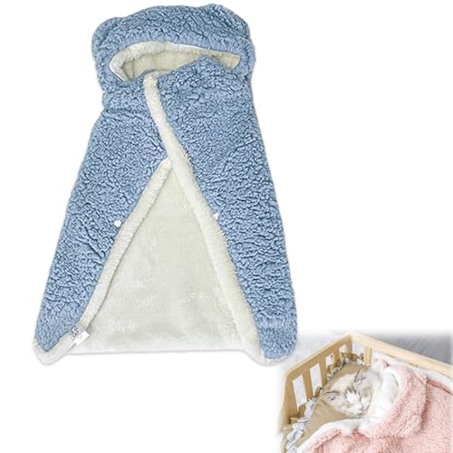 Haustier Umhang Decke, Hundeumhang Decke, Umhang Decke für Hunde, Hundemäntel mit Kapuze, Hunde Kaltwetter Mantel Wraps mit Kapuze, Geeignet für Katzen und Hunde (D, L) von KeyoGoS