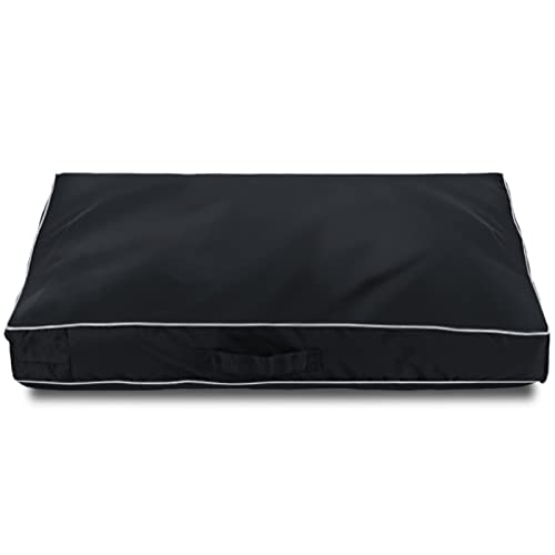 Keyoung Chinchilla Waterproof Heavy Dog Bed Cover Washable, with Zipper Opening Fillable Universal Dog Bed Replacement Cover.Cover Only (XX-Large, Black) von Chinchilla