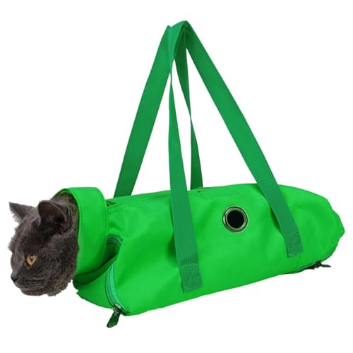 Katzentragetasche, Transporttasche Für Katzen Und Hunde, Faltbar Hundetasche Katzentasche, Nylon Katzentrage Handtasche Mit Tragegurt, Katzentrage Zum Wandern, Spazierengehen, Reisen M von Keyubria